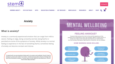 Supporting teenage mental health - stem4